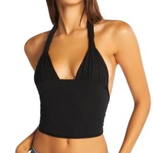 I.AM.GIA black tie halter top
